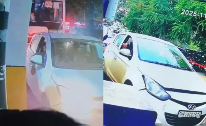 Before the Delhi blast : Car entered from Badarpur border, parked for 3 hours; suspect caught on CCTV
