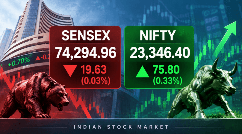 Sensex ends marginally lower, Nifty gains 0.33 pc as broader markets outperform